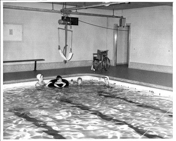 The Y opens a warm water therapy pool for individuals with polio.