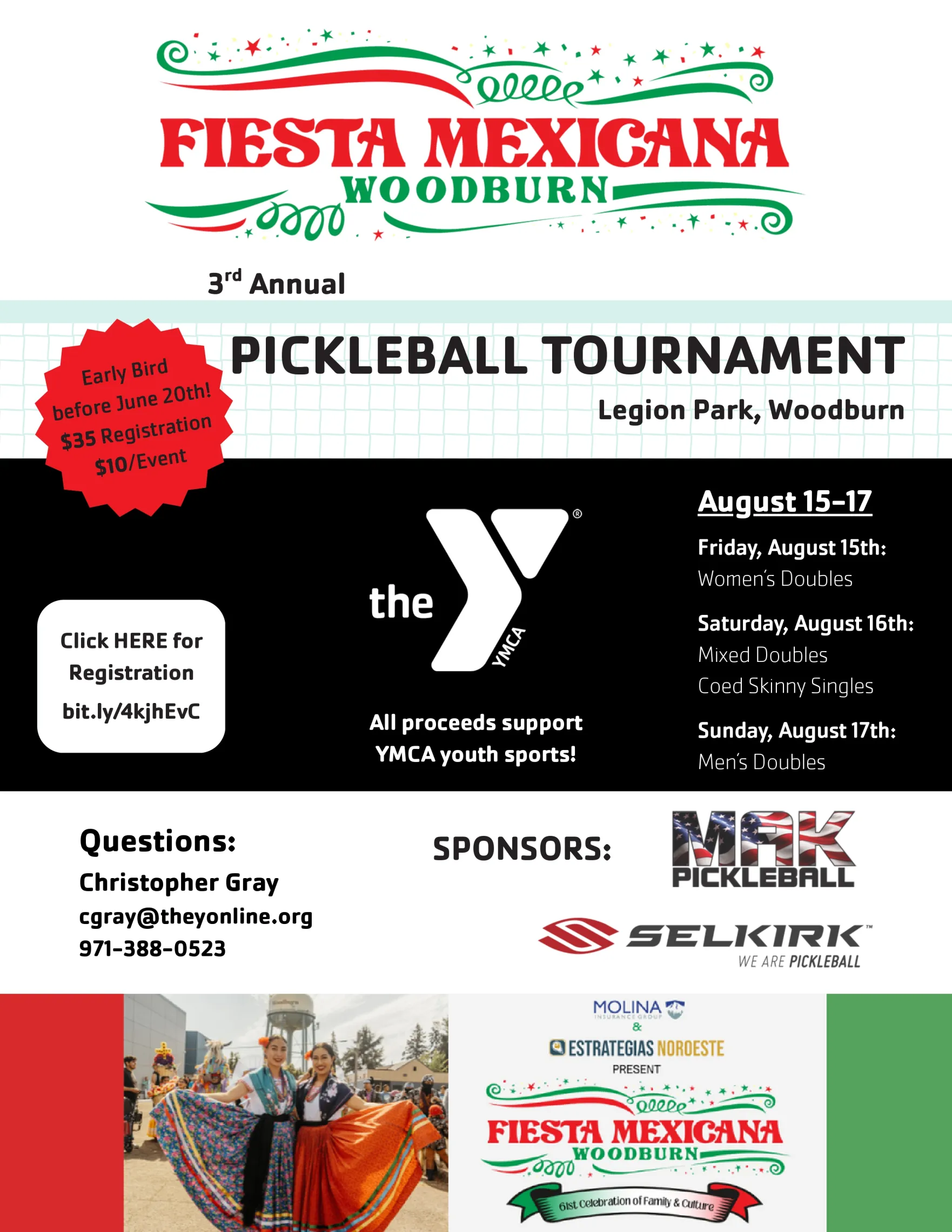 Fiesta Mexicana Pickleball Tournament Flyer 6-30-2025 Img