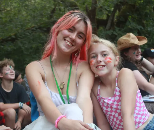 camper and counselor